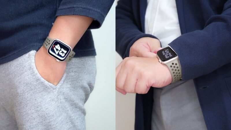 品数豊富！ Apple Watch NIKE スポーツバンド オリーブグレー 45mm